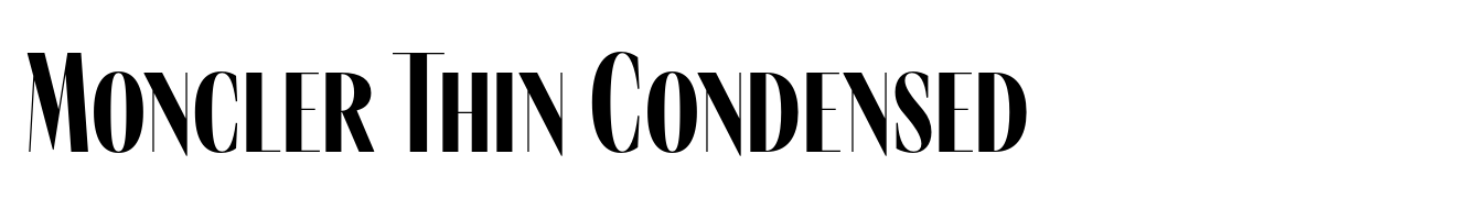 Moncler Thin Condensed